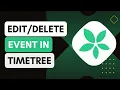 How To Edit Or Delete Events In Timetree