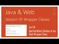 Wrapper Classes in Java floatToIntBits Method of the Float Wrapper Class in Java