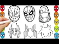 Spider-Man Coloring Pages Spider-Man and Friends coloring compilation 29 spider face