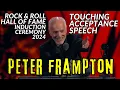 Peter Frampton Touching Acceptance Speech Rock Hall Induction Ceremony 2024