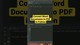 Convert Word Documents to PDF Documents in Python