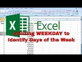 Utilizing WEEKDAY to Identify Days of the Week