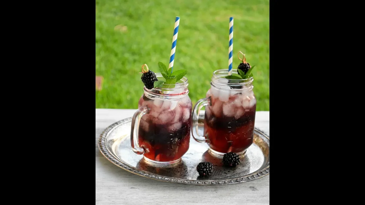 Blackberry Mint Iced Tea