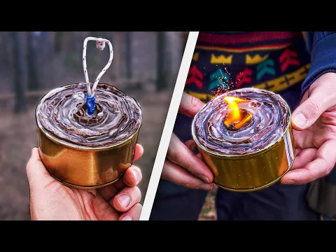 How to make the Great Burner with Pull Pin Firestarter for survival