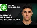 QuickBooks Online How to Manage Billing Subscriptions Step By Step Beginner Tutorial 2026
