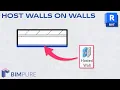 Revit 2027 New Feature Wall hosted on Walls