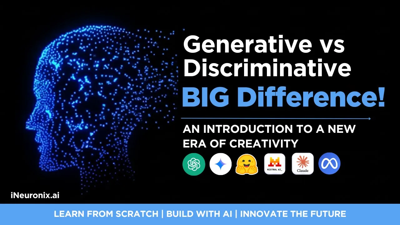 Generative AI vs Discriminative AI Explained | How Generative AI Works & Key Use Cases