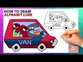 How To Draw Alphabet Lore - VAN Easy Step By Step Drawing Tutorial