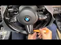 how to DIY steering wheel cover for BMW M-sport in nappa leather Alcantara