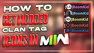 How to get MODDED ICONS as your CLAN TAG in MW2