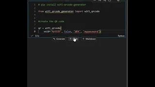 Generate a WiFi QR code using Python