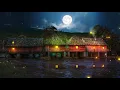 Download Lagu Peaceful Village Ambience - Dog Barking, Crickets, Soft River, Fireflies, Full Moon at Night
