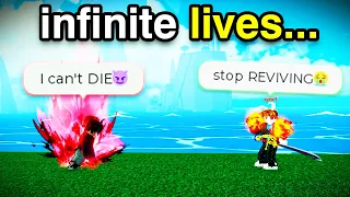 I Have UNLIMITED LIVES With the NEW Pain Fruit in Blox Fruits