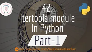 42 itertools module in Python Part-1 Python Tutorial Study Material By Arihant Jain