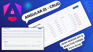 Build CRUD in Angular 21 using Reactive Forms FormArray JSON Server
