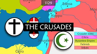 The History of the Crusades - Summary on a map