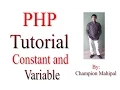 Learn PHP Tutorial 5 Constants and Variables