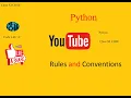 Python style rules and conventions class XI CBSE