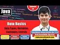 Data Basics Data Types Constants and Variables Tutorial Java Series by Meedhansh K Gupta