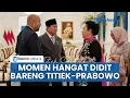 Ekspresi Didit saat Titiek Pandang Prabowo di Istana seusai Pemberian Gelar Pahlawan untuk Soeharto