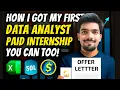 How to Land Your First Data Analyst Internship Step-by-Step Guide 2025
