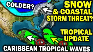 Tropical Update Tropical Wave Action To Continue For The Caribbean Snow Chances Coastal Storms 