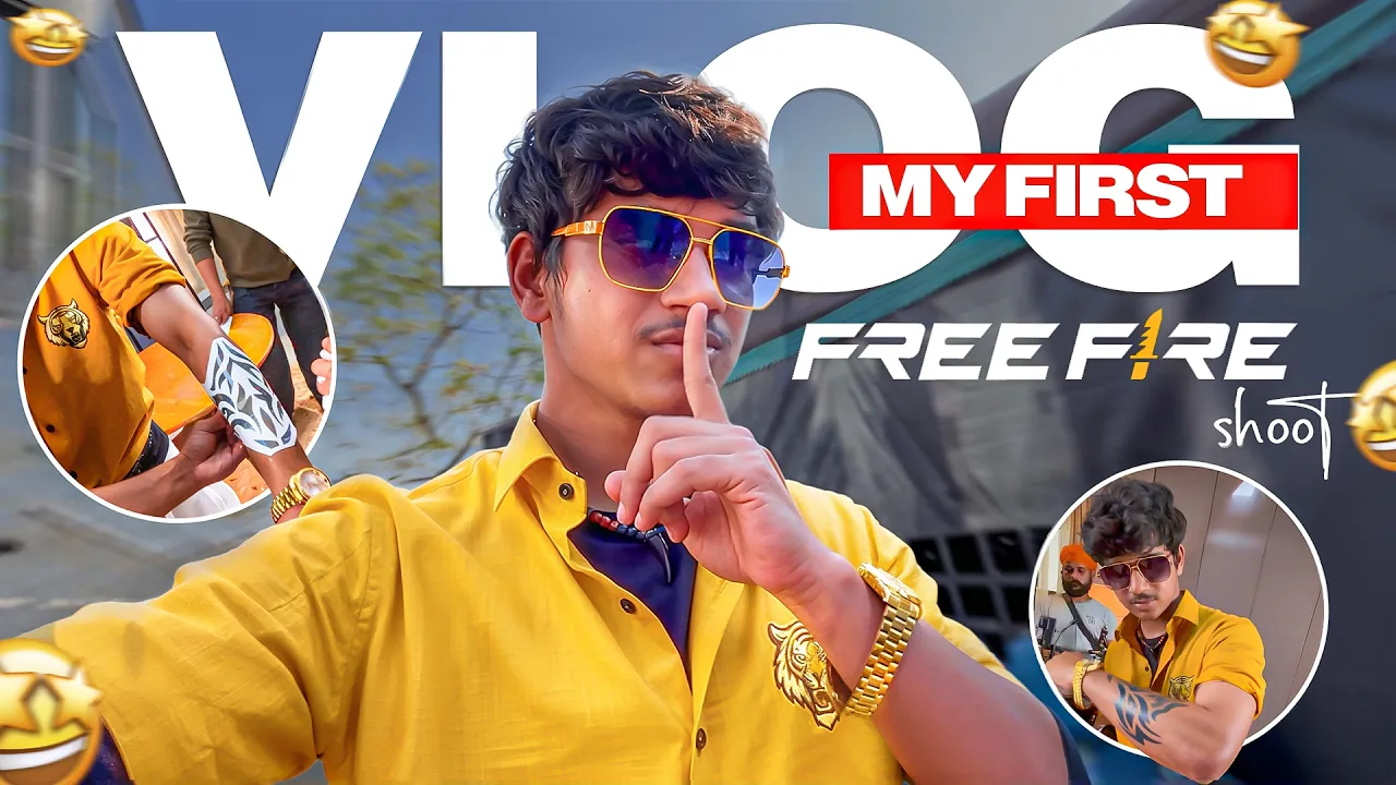 My First Free Fire Shoot 🔥🎬 | Mumbai📍| Free Fire Telugu Vlog  #dfg #freefire