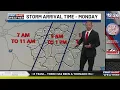 FIRST ALERT WX DAY Damaging Winds and Iso Tornadoes possible Cold Tuesday