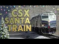 The 2025 CSX Santa Train run from Dungannon VA to Kingsport TN
