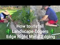 Easy Metal Landscape Edging Install Edge Right Cor-ten Steel
