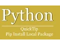 QuickTip - Python Pip Tutorial