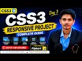 Full Stack Web Development Responsive Web Design Project CSS Day 3 Media Query Project