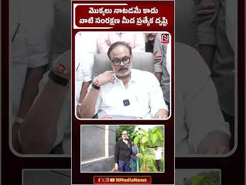 మొక్కలు నాటి వదిలేస్తే కుదరదు! - AP Green Chairman Nagababu Strong Warning & Plan | N media News