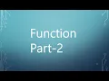 13 - Functions Part-2 in Python Arabic