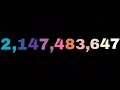 0 To 32-bit Integer Limit 2 147 483 647 With Sound Effects 1080p60