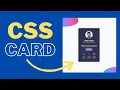 CSS Responsive Profile Card Design Html CSS
