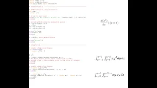 Numerical Differentiation and Integration Using Scipy