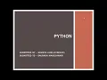 industrial training presentation on python