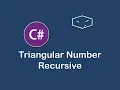 triangular number recursive in c