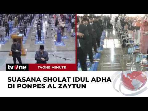 Begini Suasana Sholat Idul Adha di Ponpes Al Zaytun, Saf Tetap Berjarak