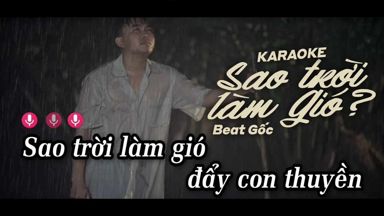 KARAOKE SAO TRỜI LÀM GIÓ - NAL | BEAT GỐC CHUẨN