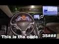 2012 Acura TL radio code