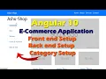 Angular 10 Project from scratch E-commerce project in angular setup backend Setup front end angular