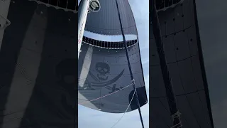 Parasailing on open ocean