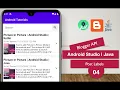 Blogger API 04 Post Labels Android Studio Java