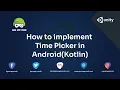 How to Implement Time Picker Android Game App Studio