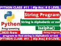 Python string program string is alphabetic or not python program to find string is alphabetic