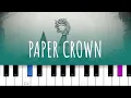 Paper Crown ~ Alec Benjamin (piano tutorial)