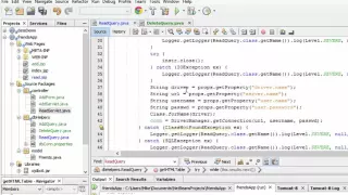 Java C database project delete