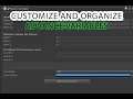 Unity3D Advance Variables Inspector Layouts DropDown Menu